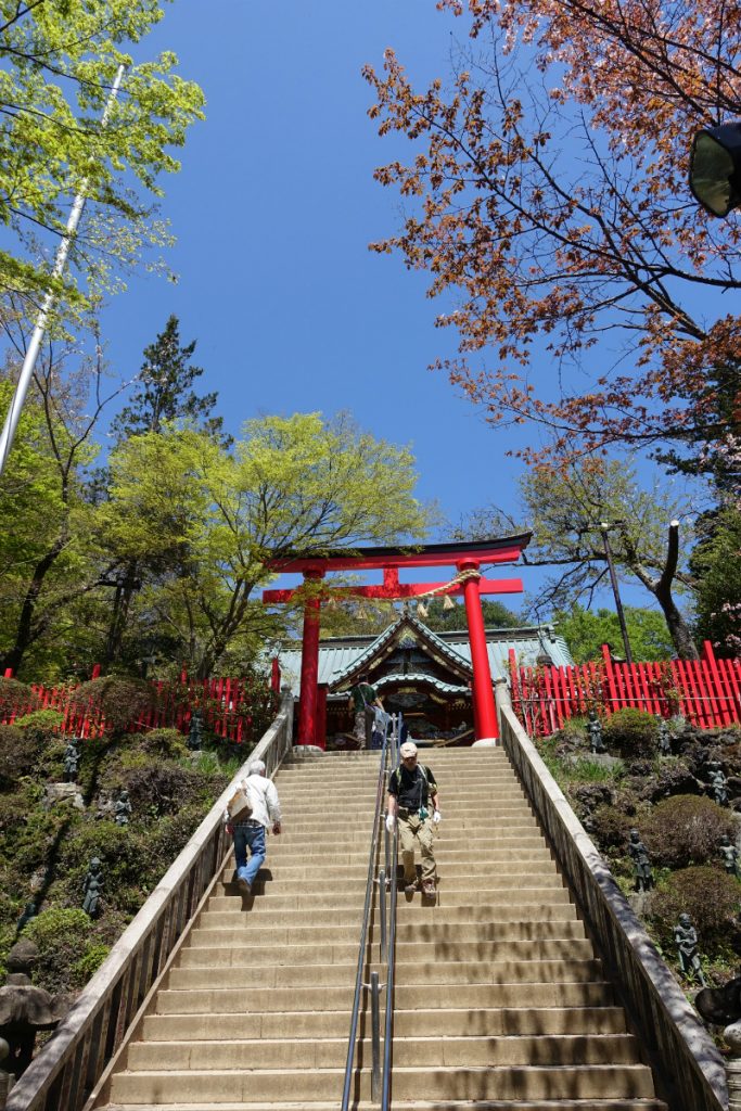 東京高尾山　薬王院　権現堂への上り階段